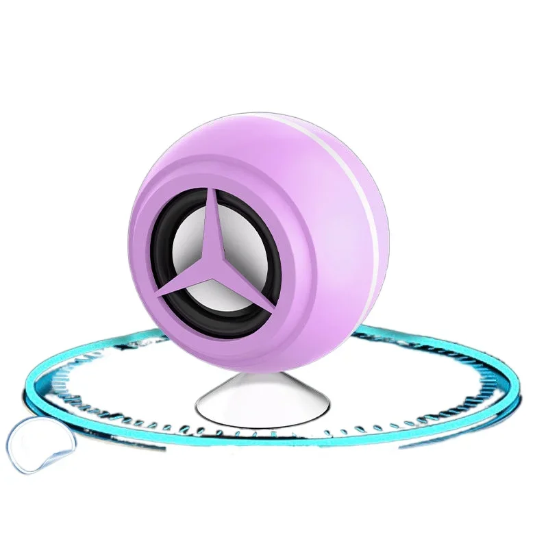 (morado) Altavoz Bluetooth Portátil Con Soporte Para Teléfono Y Ventosa, Calidad De Sonido De Graves De Alta Fidelidad.