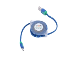Cable De Datos Retráctil Trenzado De Nailon Usb (transferencia De Datos, Carga Rápida)