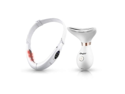 Dispositivo de iluminación facial adelgazante V, máquina para reafirmar el rostro, terapia de luz roja para el cuello, masaje EMS, eliminación de papada.