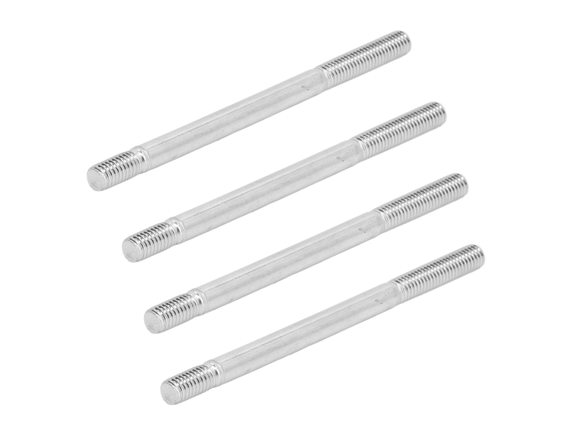 Omni-30pcs Tornillo De Doble Extremidad Rosca Carbono Acero Resistente M6 113mm Para Motor