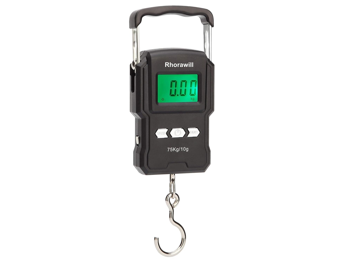 TRUYUETY Balança De Pesca Digital 75kg Com Fita Métrica