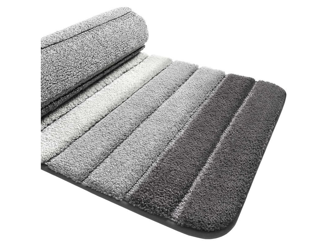 2026-tapete De Baño Anti-deslizante Linjou, Ultra Suave, Absorbente, Lavable A Máquina, 40x60 Cm, Gris Gris