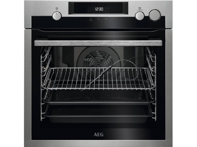 Horno Independiente Aeg bse576321m multifunción de vapor medio 72 3380 w acero inoxidable antihuellas steamcrisp sonda clase 3380w 72l 59.6