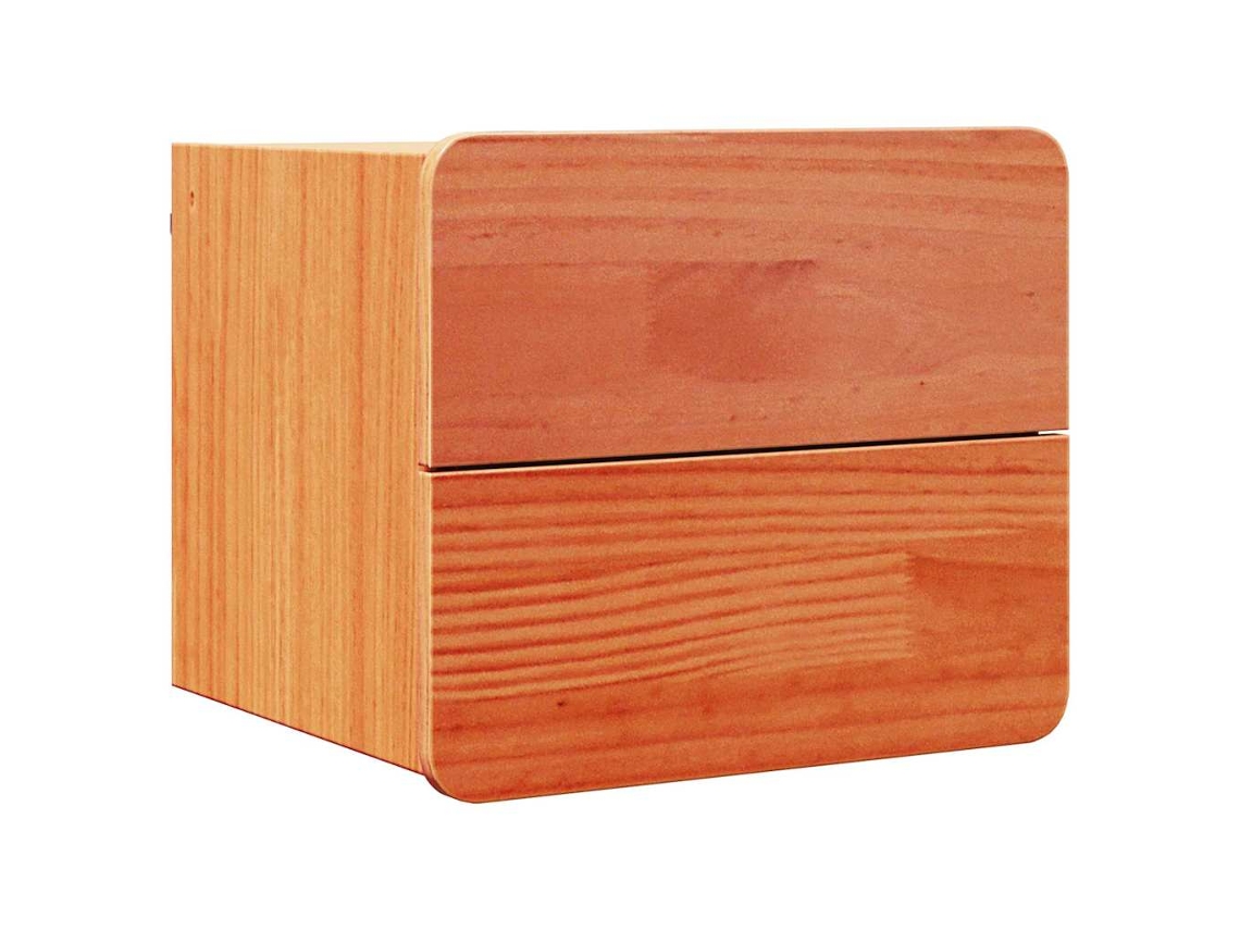 Maison Exclusive - Mesita De Noche Con Cajón Marrón Cera 39 X 34 X 33 Cm