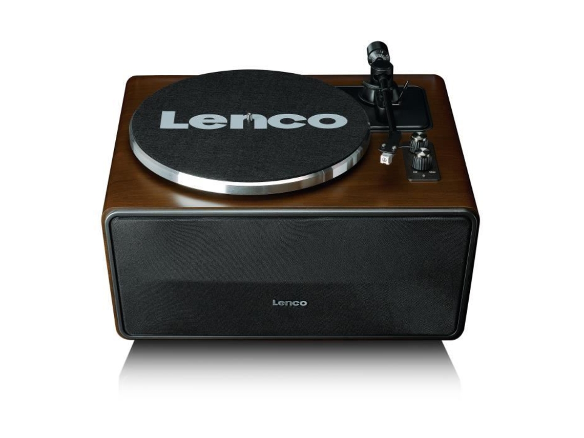 Tocadiscos multifunción Lenco Ls 470wa en color nogal con altavoces integrados y Bluetooth