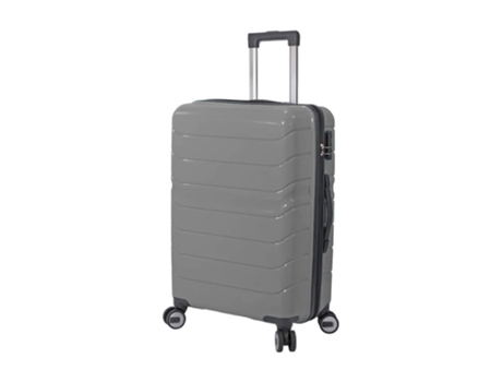 Diamond Mala De Viagem / Trolley Médio 66Cm 4 Rodas Dm5745 Cinza