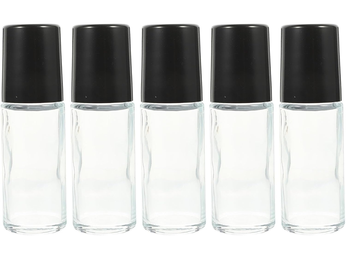 5 Pièces Flacons Verre Rechargeables Para Huiles Esencialles Cosmétiques Parfum Stockage Portabl...