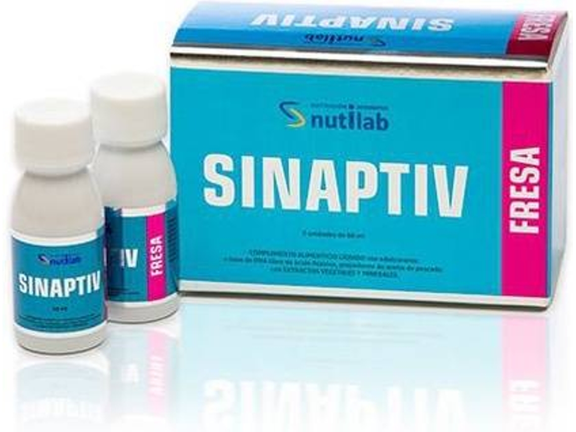 Complemento Alimentar NUTILAB Sinaptiv Sabor A Morango (8 unidades de 60ml (Morango))