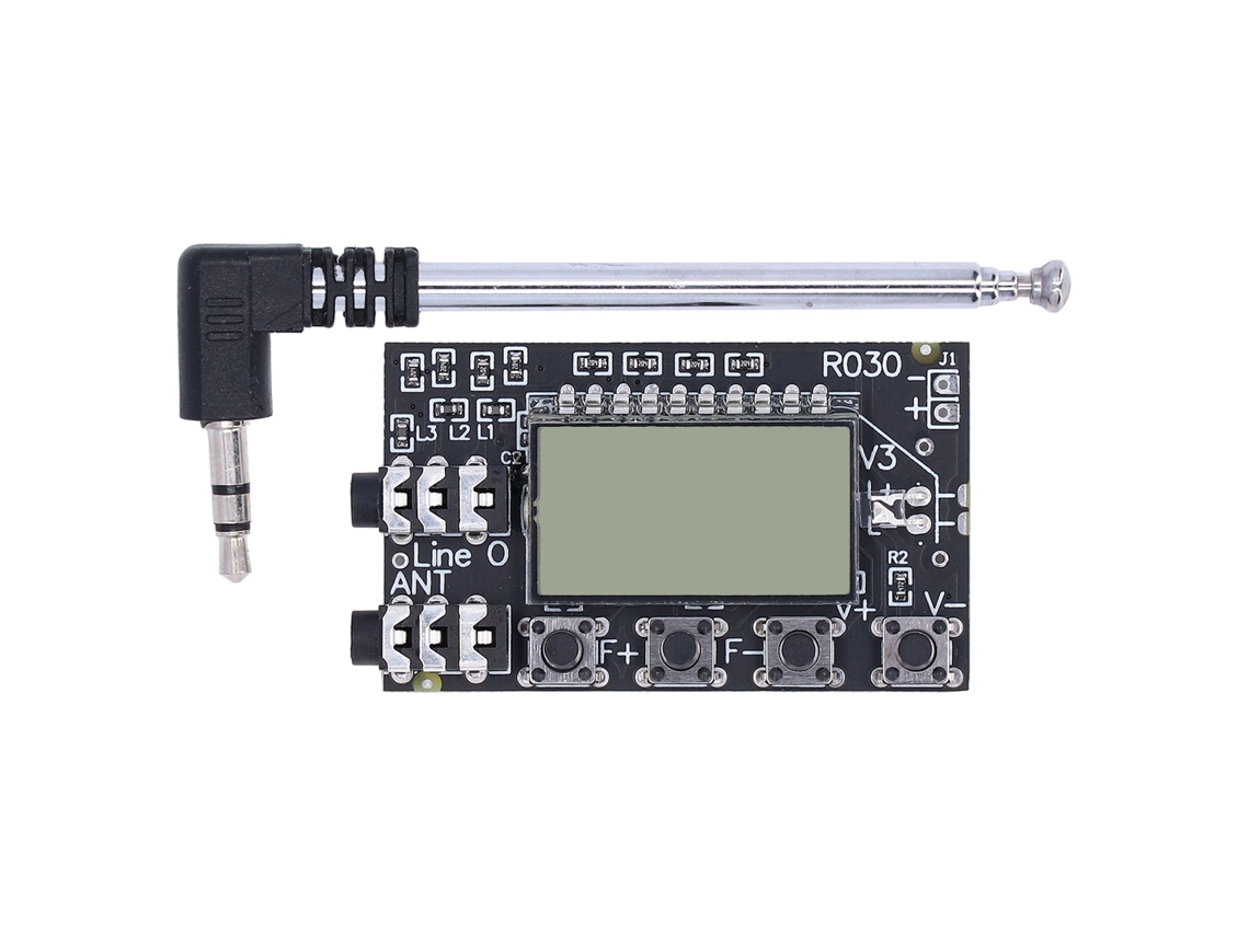 Placa De Recepción Fm 3.0v‑12v Con Pantalla Digital Módulo De Audio Inalámbrico Estéreo 76.0‑108.0mhz