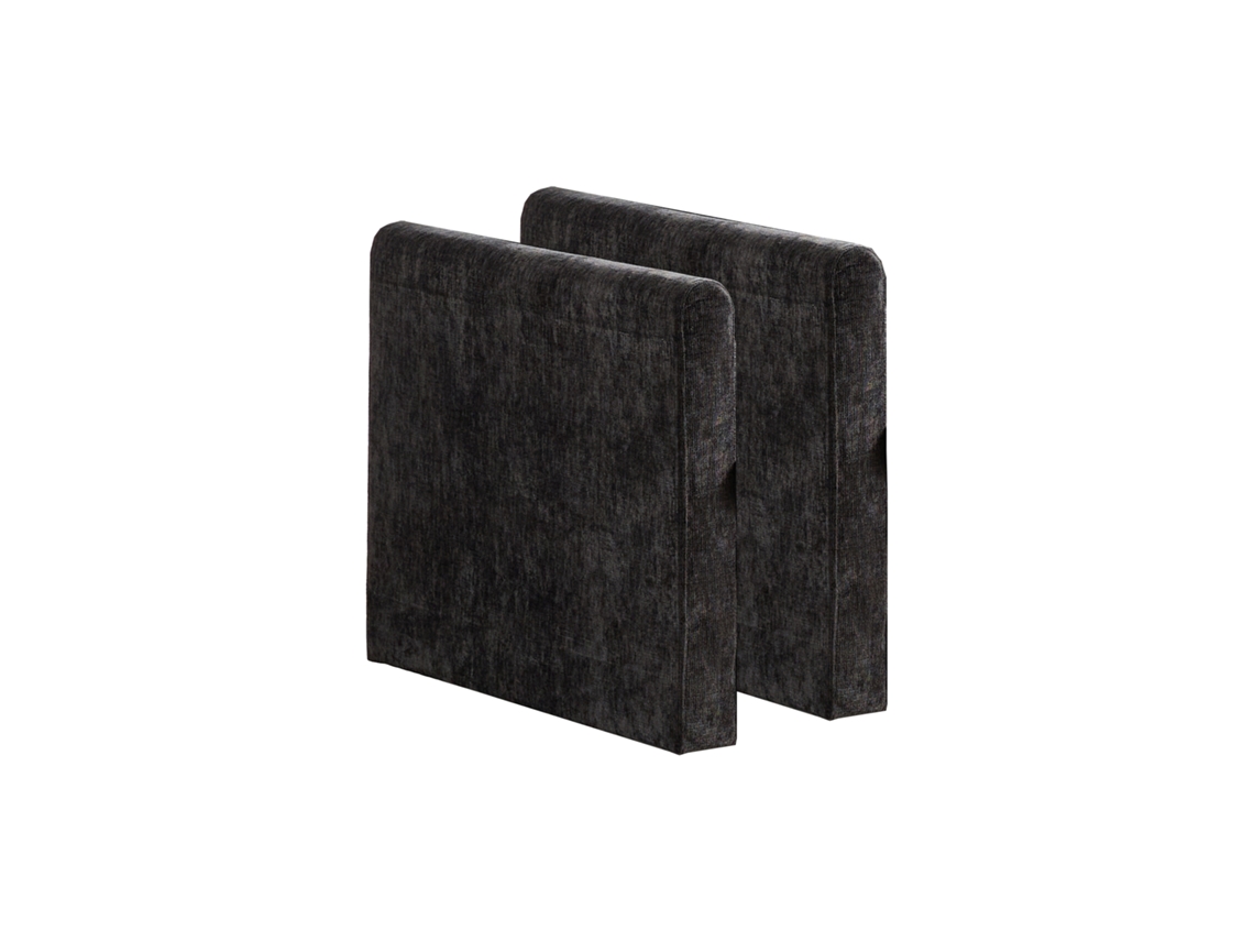 Reposabrazos Modulares Para Sofá Cloud, Chenilla Negra