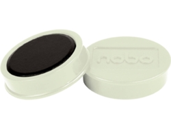 Pack 10 Imanes NOBO 38 mm (Blanco)