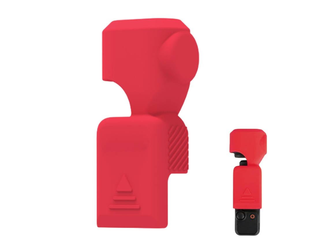 MEOIRUERY Funda Protectora de Silicona para Accesorios Osmo Pocket 3, Funda con Protector de Pantalla y Tapa para Lente 2 en 1