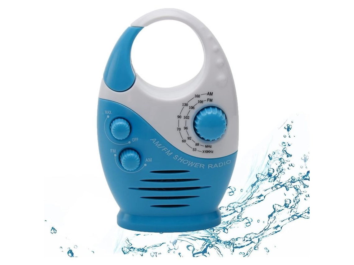 Radio Para Ducha, Radio Am/fm Para Baño, Radio Para Ducha Con Suspensión Impermeable Y Volumen Ajustable.