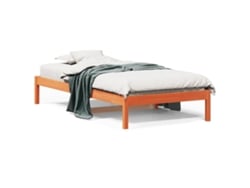 Maison Exclusive - Sofá Cama Sin Colchón Madera Maciza Pino Marrón Cera 90x190 Cm
