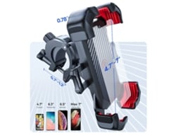 Joyroom Suporte Celular Bicicleta Um Toque Universal 360° Antivibração 4.7-7''