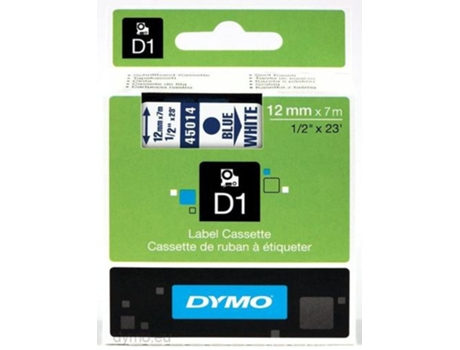 Cinta Laminada para Rotuladoras DYMO S0720540 Azul/Blanco