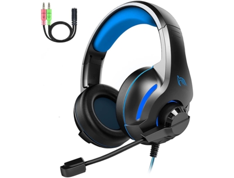 Auriculares Gaming para Ps4 Pc Ps5 Xbox One con Micrófono Plegable Cancelación de Ruido Audio Estéreo Control de Volumen Envolvente 3D y BISBISOUS