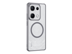 Capa Fosca Para Celular Com Textura Semelhante À Pele, Para Proteção Contra Quedfecho Magnético Cinza - Xiaomi Poco M6 4g