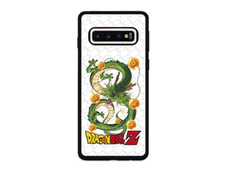 Funda Oficial Dragon Ball Shenron Las Bolas Dragón Warner para Samsung Galaxy S10 PHONECASES3D Piel Sintética Negro