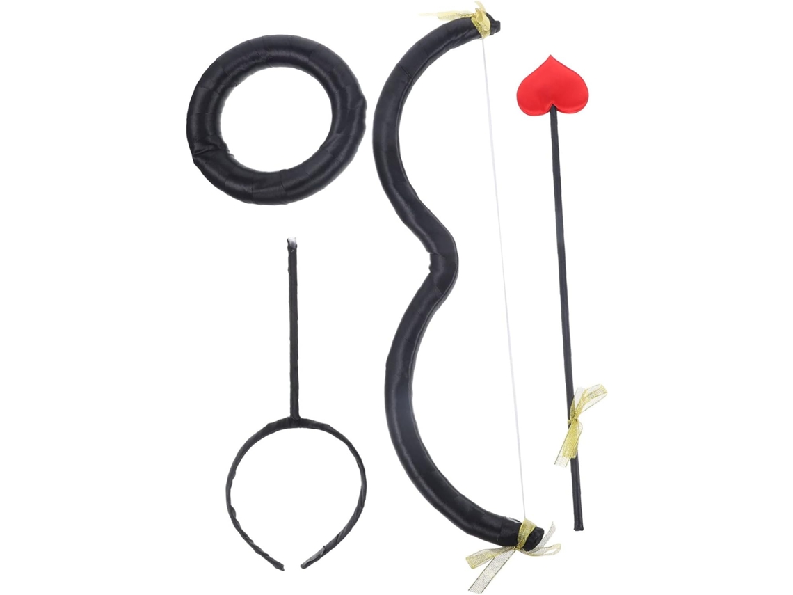 1 Conjunto De Disfraz De Cupido Con Lazo Y Accesorios Para Cosplay O Fiesta De San Valentín.