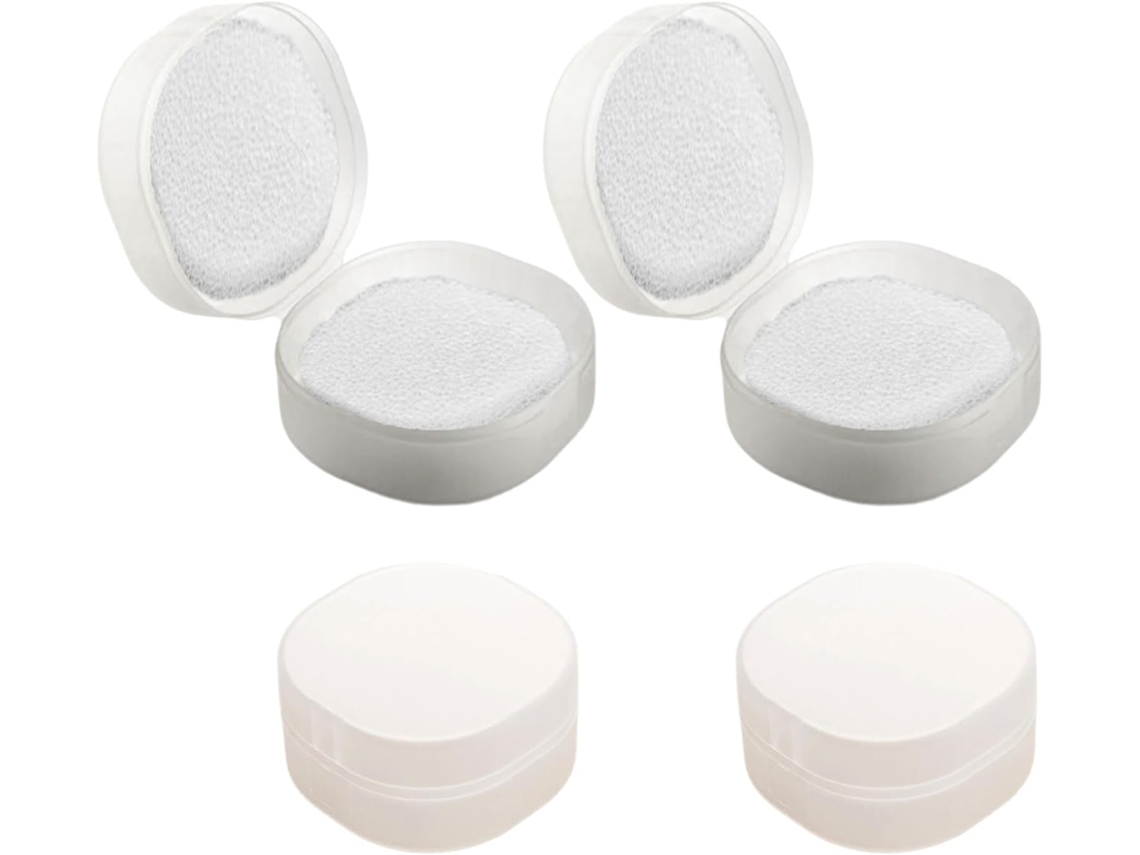 Organizador De Baño Cuadrado Transparente - Accesorios Portátiles Y Resistentes Para Discos De Algodón