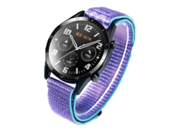Bracelete Para Huawei Watch Gt 6 Pro - Nylon Esportivo - Fecho De Velcro Roxa