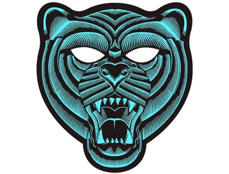 Máscara DISFRAZZES Tigre Iluminación Led