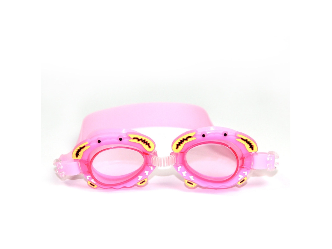 Gafas De Natación Infantiles, Ignífugas, Impermeables, Con Diseño De Cangrejo De Dibujos Animados, Color Rosa, Para Niños Y Niñas.