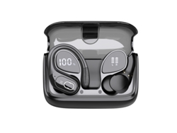Auriculares Inalámbricos Pantalla Digital Led Inalámbrica Reducción Ruido YIZHOOD Bluetooth Negro