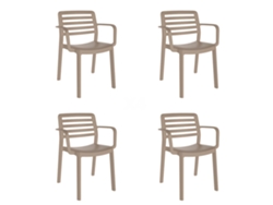 GARBAR WIND Set 4 Silla Con Brazos Interior Exterior Arena