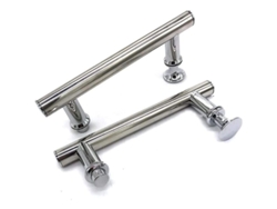 Manija Para Puerta De Ducha De Abs Cromado De 2 Piezas, Nueva, Modelo 2025, 145 Mm (14,5 Cm), De Orificio A Orificio.