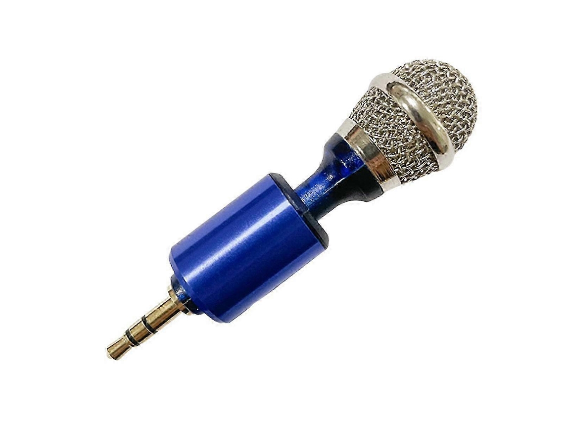 Mini micrófono de condensador para grabación de vídeo, ideal para entrevistas, vlogs y cámaras réflex - Azul - Nostalgia88