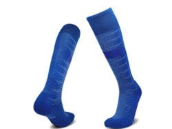 (azul) Calcetines De Fútbol Para Niños Y Niñas, De Algodón Transpirable, Antideslizantes, Hasta La Rodilla.