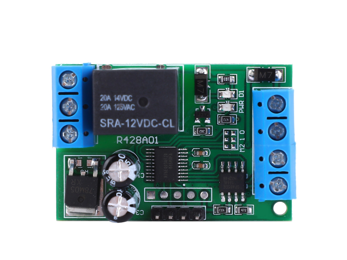 Módulo De Relé Rs485 Rtu Con Puerto Serie De 1 Canal Y 12 V, Control Plc Con 6 Modos Y Comandos At/modbus.