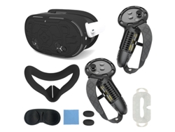Juego De 7 Fundas Protectoras De Tpu Para Meta Quest 3s, Antideslizantes Y Anticaídas Digitallab (negro)