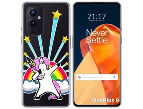 Carcasa OnePlus 9 5G TUMUNDOSMARTPHONE Dibujos Transparente Multicolor