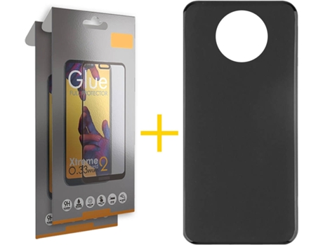 Kit Funda + 2 Protectores de Pantalla Xiaomi Redmi Note 9T SKYHE Full (Negro)