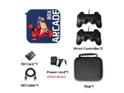  Box Game Consola para Ps1/Dc/Naomi 64Gb Clássico Retro 33000+ Jogos Super Consola 4K Hd Display no Monitor de Projetor de Tv