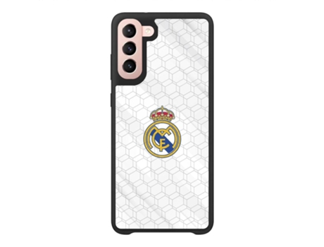Funda Móvil Oficial Real Madrid para Samsung Galaxy S21 PHONECASES3D Piel Sintética Negro