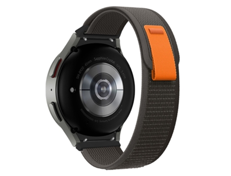 Correa de nailon bucle de sendero ajustable para Samsung Galaxy Watch 5 40mm/44mm/Watch 5 Pro 45mm/Watch4 40mm/44mm/Watch4 Classic 42mm/46mm - negr...