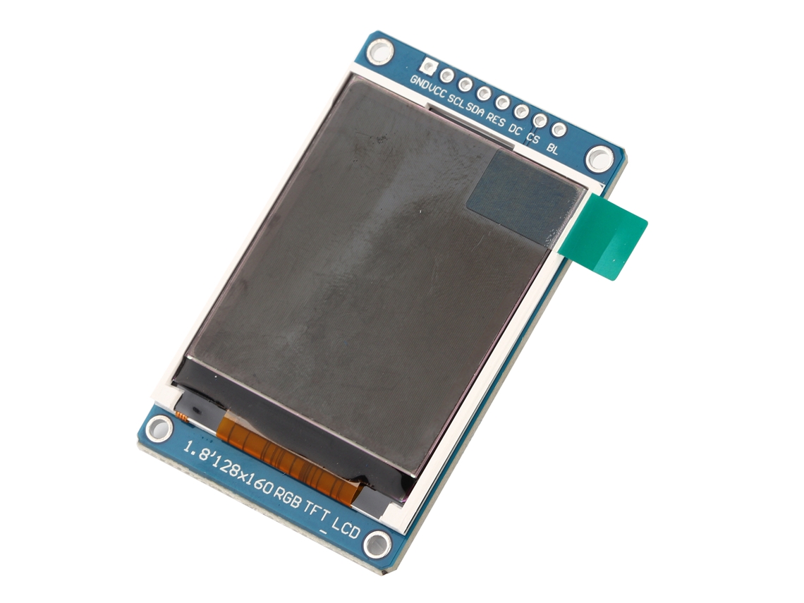 Módulo De Tela Display Lcd Tft 1.8 Polegadas 128x160 Com Controlador St7735 3.3v Cor Horizontal/vertical