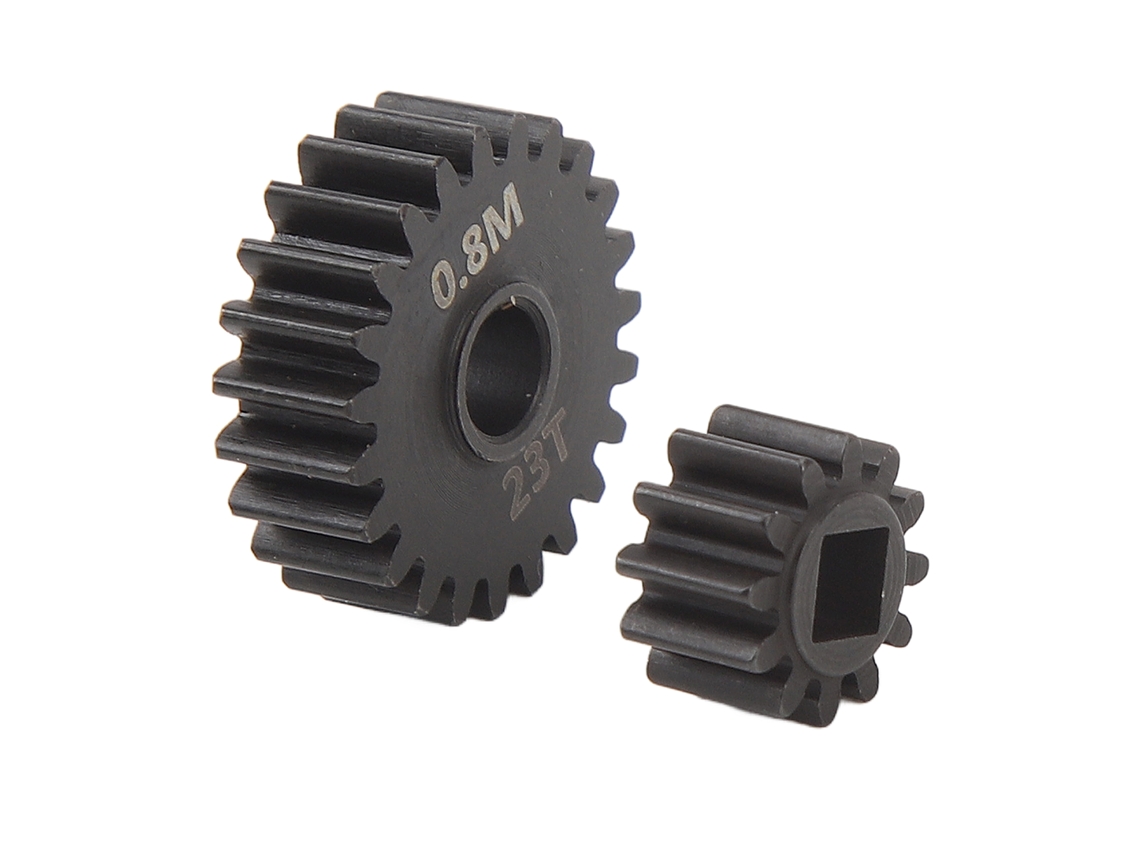 Engranajes De Portal Rc 0.8m 12t 23t De Acero Compatibles Con Coches Rc Axial Capra Scx10 Iii 1/10