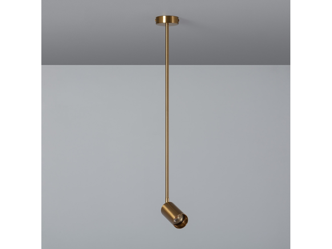 Lámpara De Techo Orientable Aluminio Divine Dourado