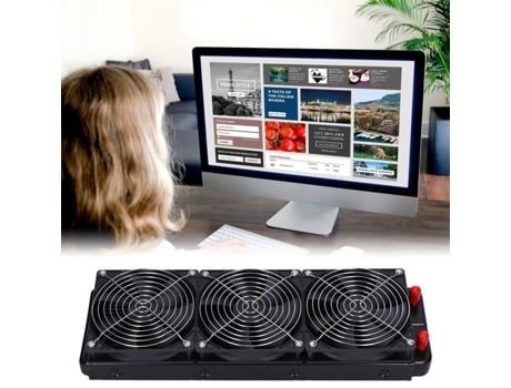 HURRISE Cpu Enfriador de agua Radiador de refrigeración por agua Pc Accesorio de ventilador de refrigeración de computadora