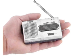 Mini Rádio Portátil Am/fm Com Antena Telescópica, Rádio De Bolso 26s