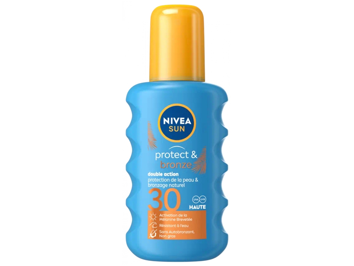 NIVEA Sun Protect & Bronze Spray Doble Acción Spf30 200 Ml