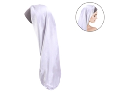 Toalla JEIIBRZUI Gorro Largo Satén Plateado (Talla Única)