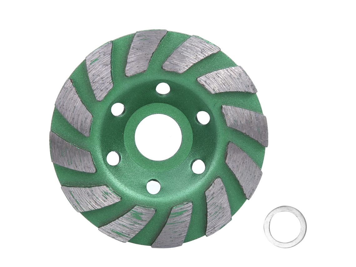 Disco De Corte Y Pulido En Forma De Copa De Diamante De 100*20*4 Mm Para Hormigón, Granito Y Piedra (verde)