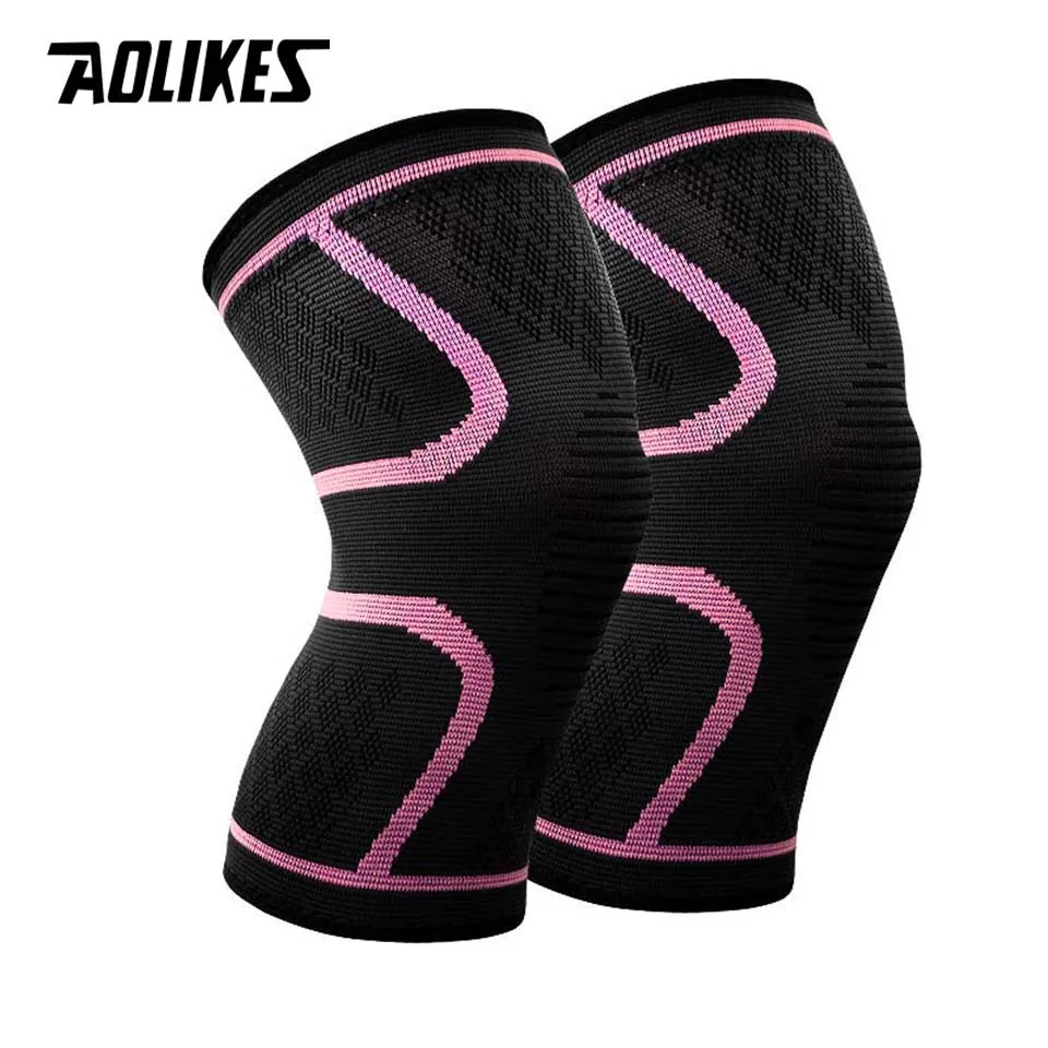Rodillera (rosa, talla XXXL) para aliviar el dolor de rodilla, unisex, apta para correr.