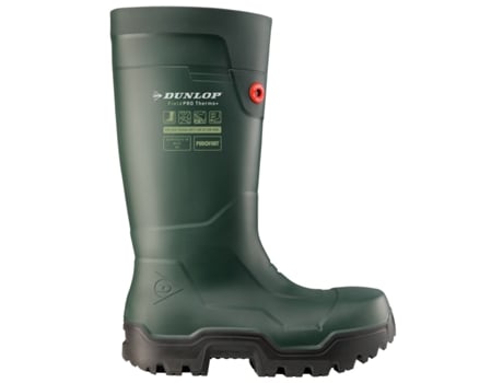 Botas DUNLOP Seguridad Purofort Fieldpro Verde (45)